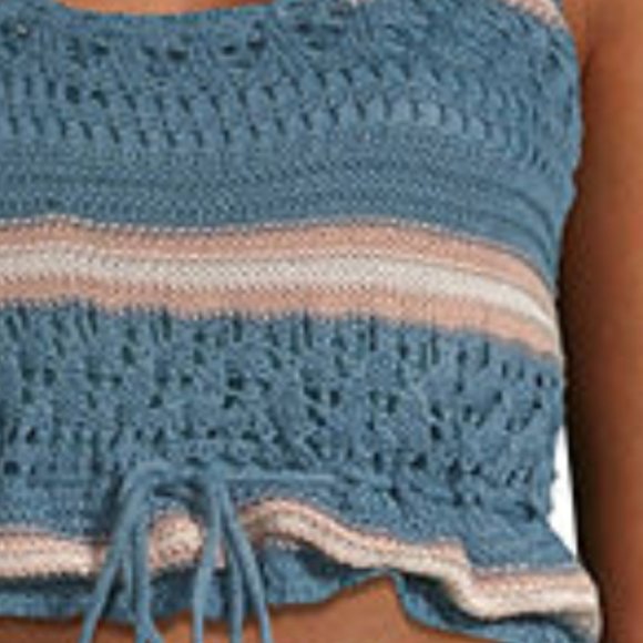 Say What Round Neck Sleeveless Tank Top Size S - Picture 2 of 13